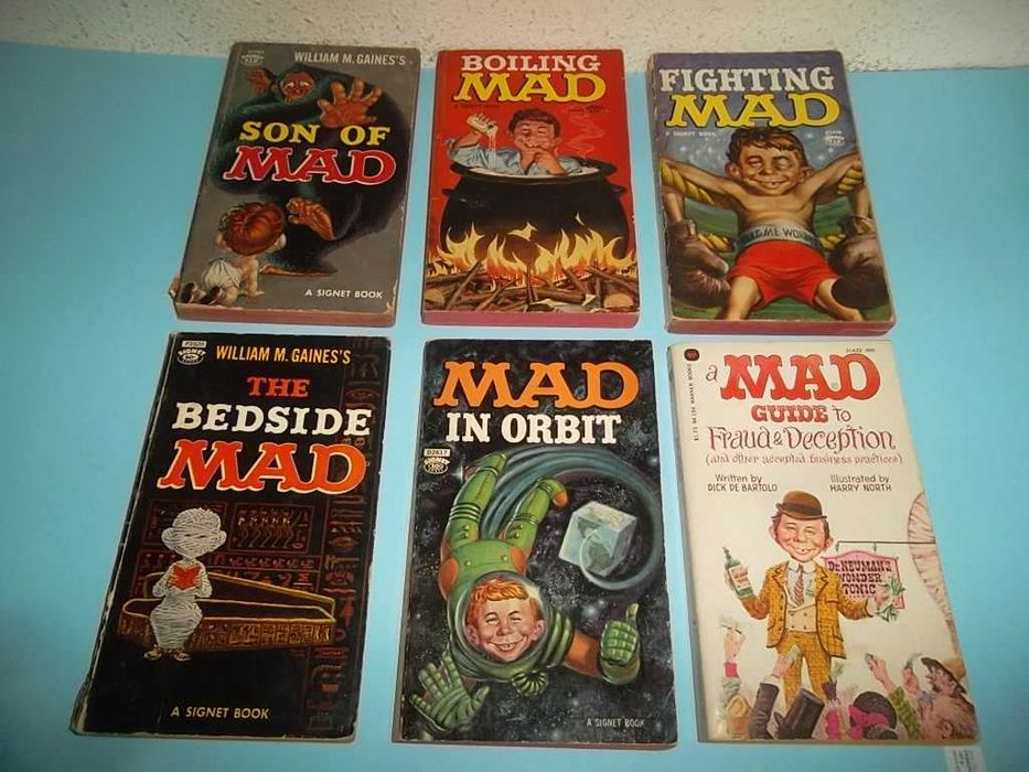 12 Livros de bolso Mad americanos dos anos 60