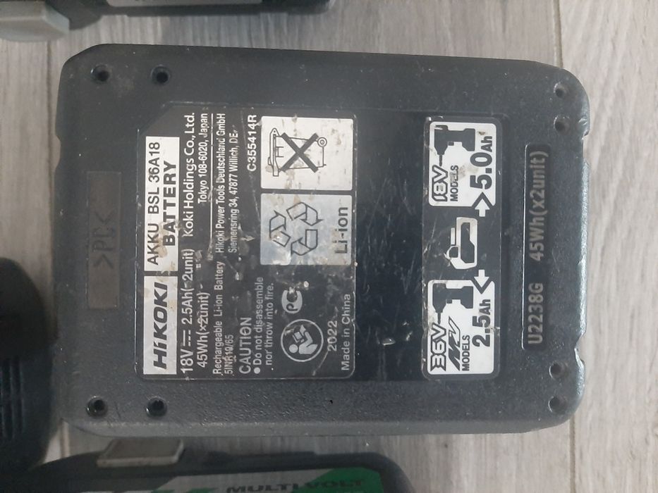 Akumulator HIKOKI Multivolt  18V/36V o pojemności 2.5Ah/5Ah. USZKODZON