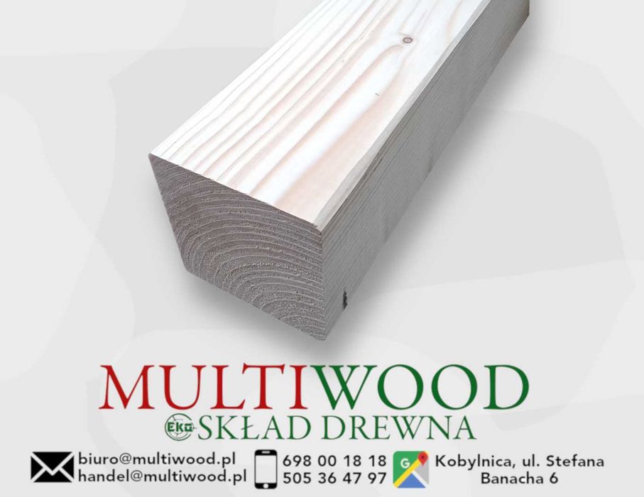 Drewno konstrukcyjne, kantówka 12×12 słup legar 13metrów długa C24 kvh