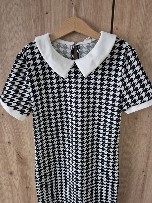 Sukienka dziewczeca pepitka 140