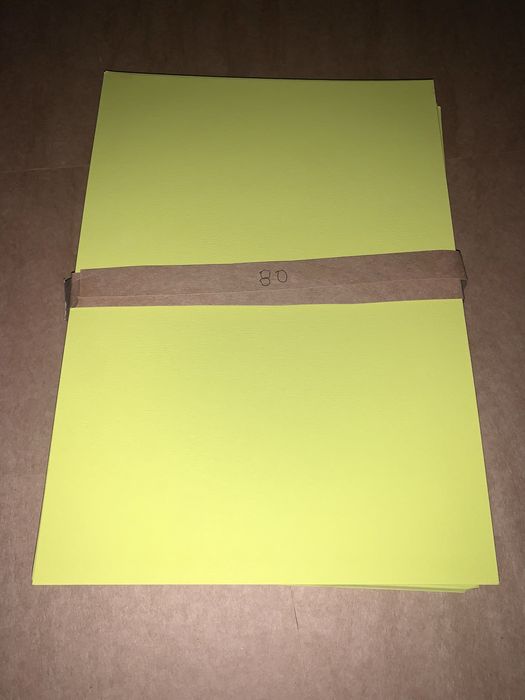 Lote de 505 Cartolinas A4 Dupla Cor/Relevo