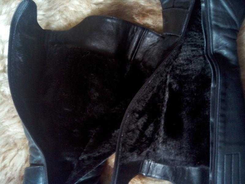 Чоботи зимові шкіряні на тракторній підошві, р-р 36. Якість!