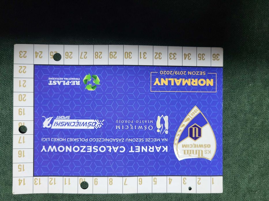 Archiwalny karnet Unia Oświęcim sezon 2019/20