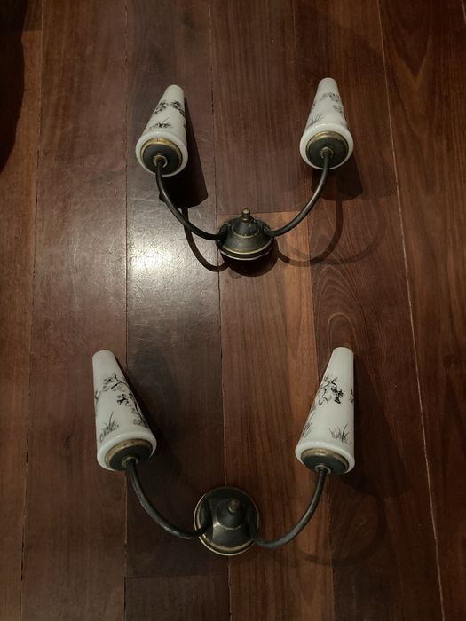 2 pares de apliques de parede,  vintage