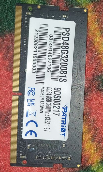 Продаю DDR4 8гб в нявності Patriot
