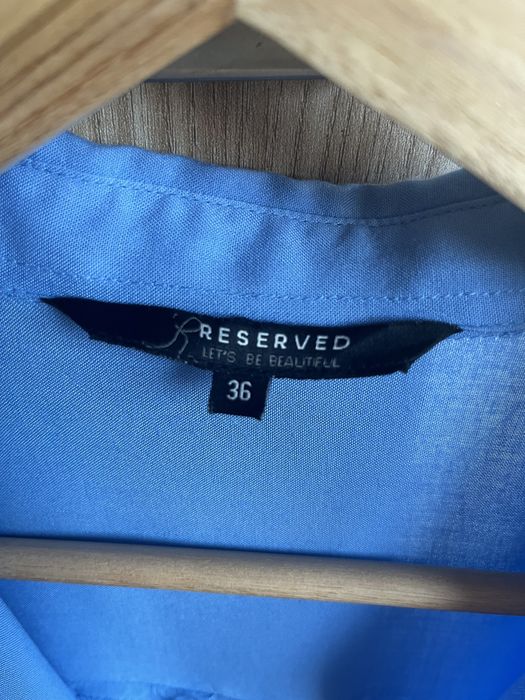 Reserved bluzka koszulowa koszula niebieska r. S