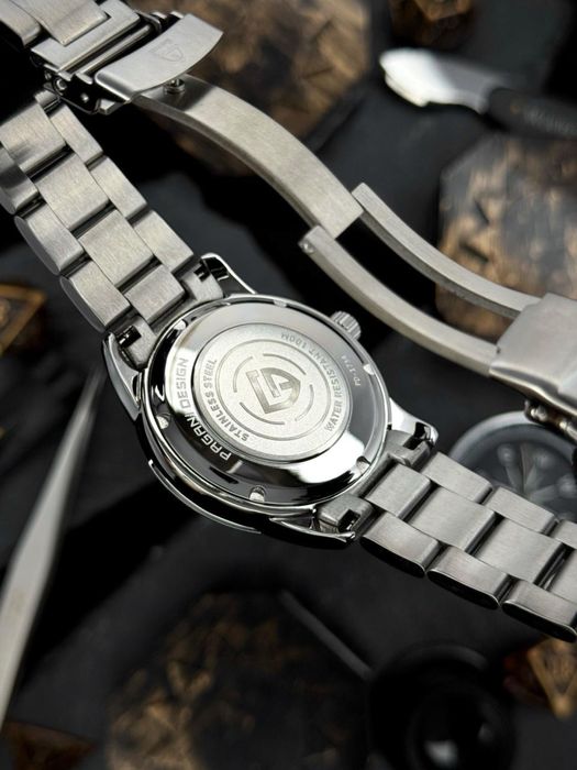 Годинник наручний | Pagani Design PD-1734 Silver-White водонепроникний