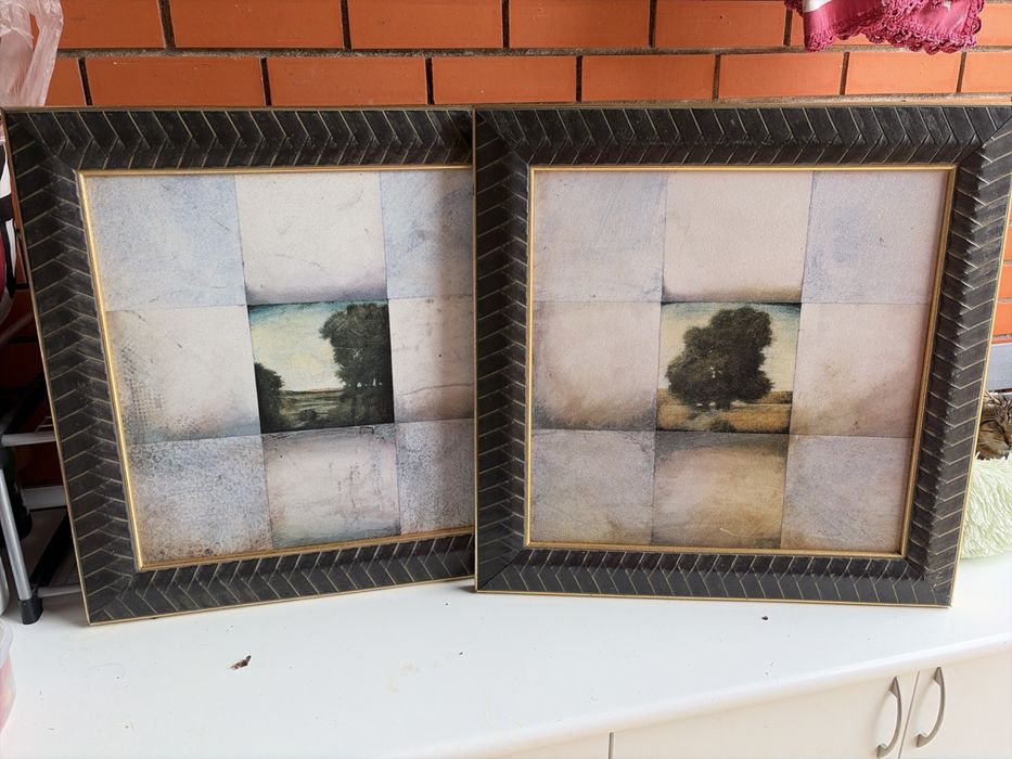 Conjunto de quadros ( com relevo )