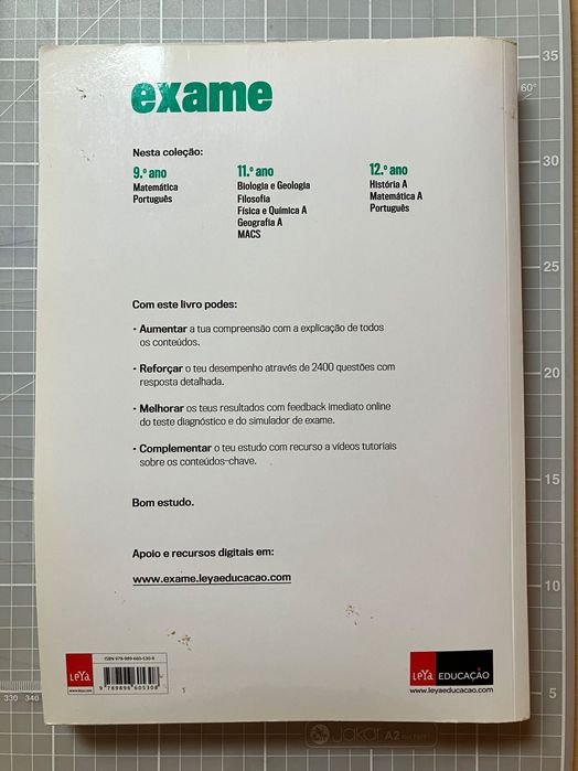 Livro de Preparação para Exame de Matemática A 12.º ano (LEYA)