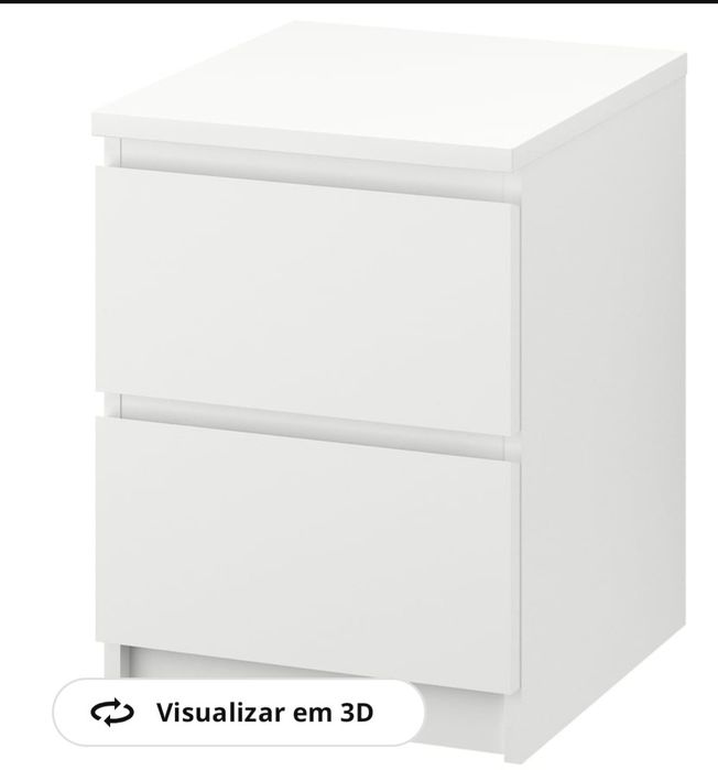 Cama (90)  e mesa cabeceira MALM
