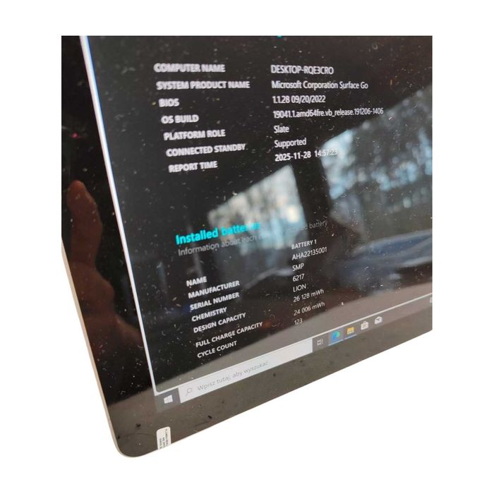 TABLET | Microsoft Surface Go | Pentium 4415Y | 8GB 128SSD | Win10