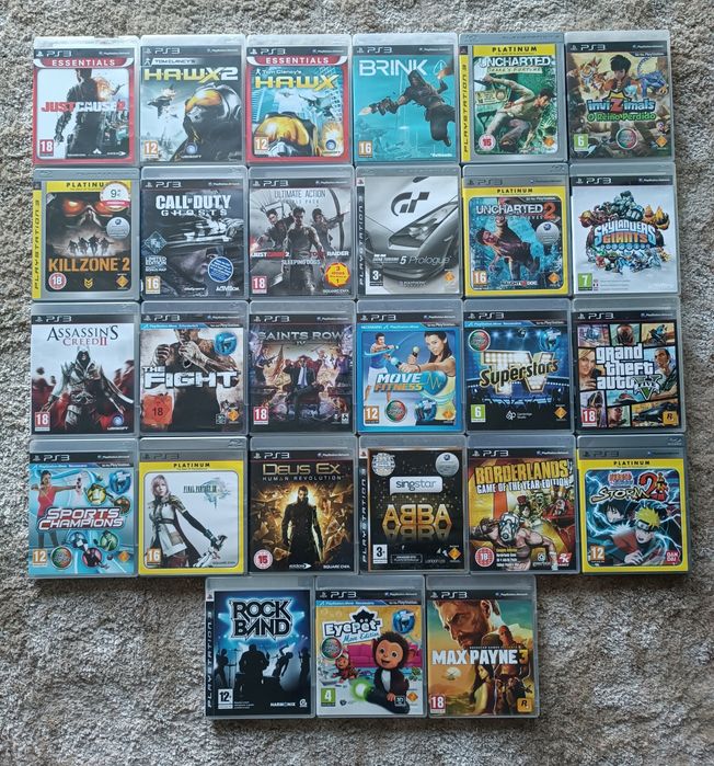 Jogos PlayStation 3 - 5 euros cada