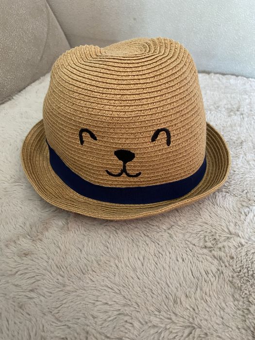 Kapelusza dziecięcy słomkowy Miś 50 cm