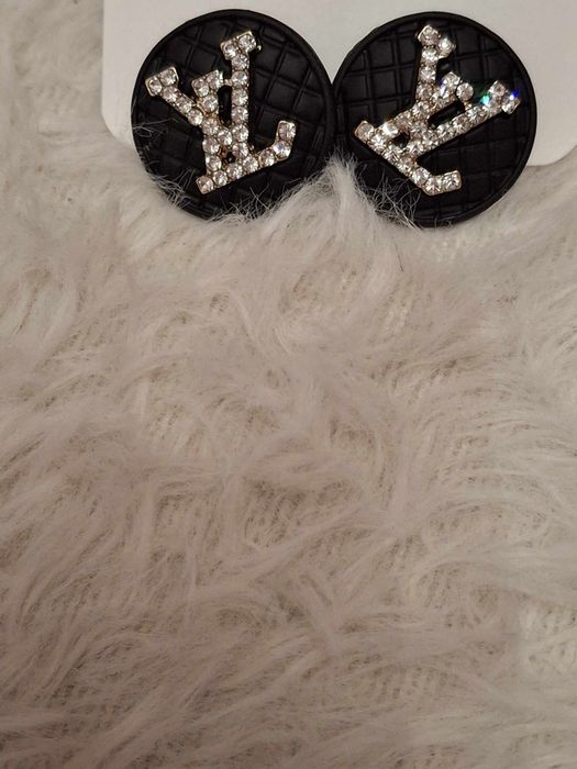 LV wzór kolczyki czane