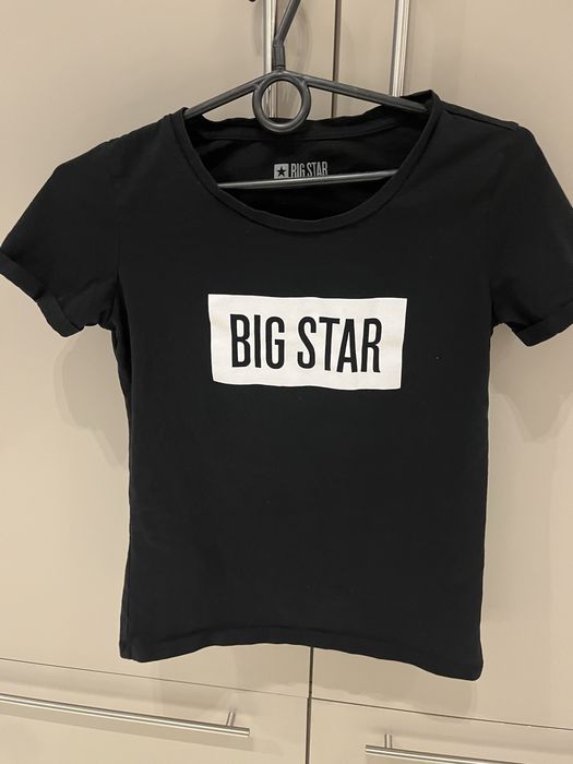 Big star koszulka bluzka krotki rękaw czarna