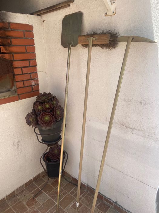 Conjunto utensílios para forno a lenha