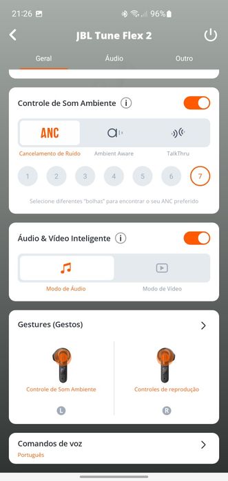 Fones JBL Tune Flex 2