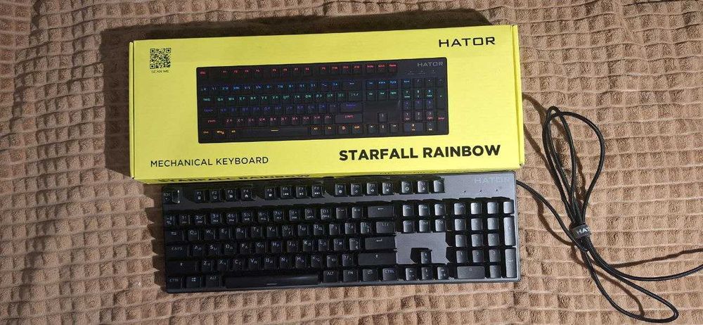Клавіатура Hator "StarFall Rainbow" | Blue