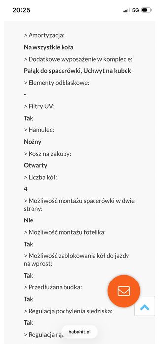 Wózek spacerowy Joie