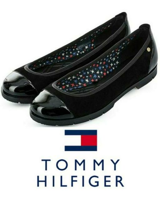 Кожаные балетки туфли Tommy Hilfiger