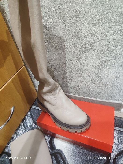 Продам сапожки труби натуральна шкіра розмір 39 на устілку 25см - 25,5