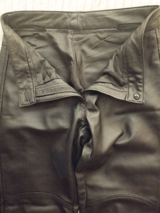 Штани шкіра натуральна чорні