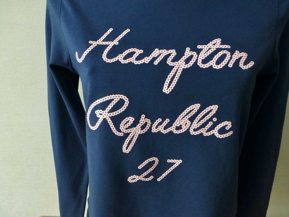 Hampton Republic 27 damski longsleeve T-shirt z cekinami S