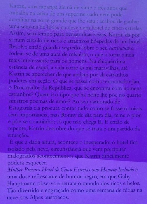Mulher Procura Hotel de Cinco Estrelas Com Homem Incluído