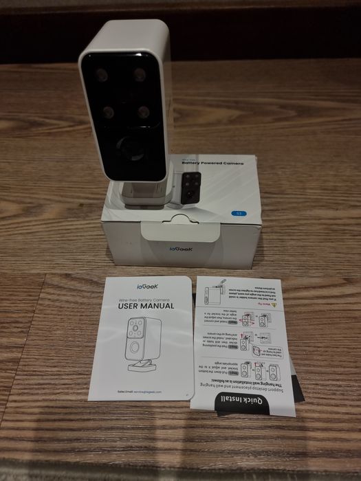 Охранная камера поворотная 2К, модель ieGeek S3, наружная