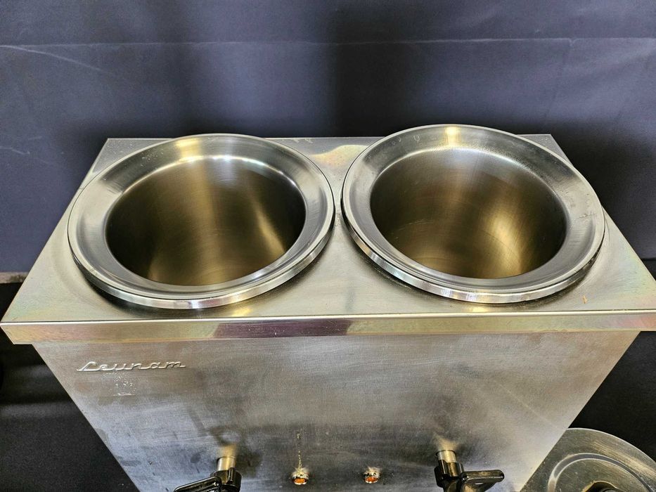 Leiteira dupla em inox