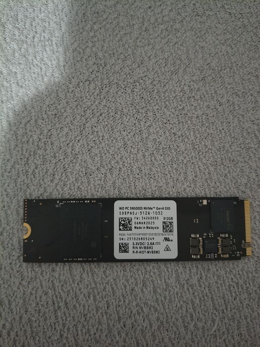Dysk SSD NVMe 4x4gen 512GB