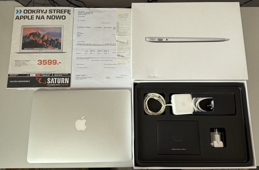 MacBook Air 13 cali 2015, 8 GB RAM, 128 GB