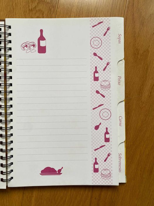 Livro para receitas