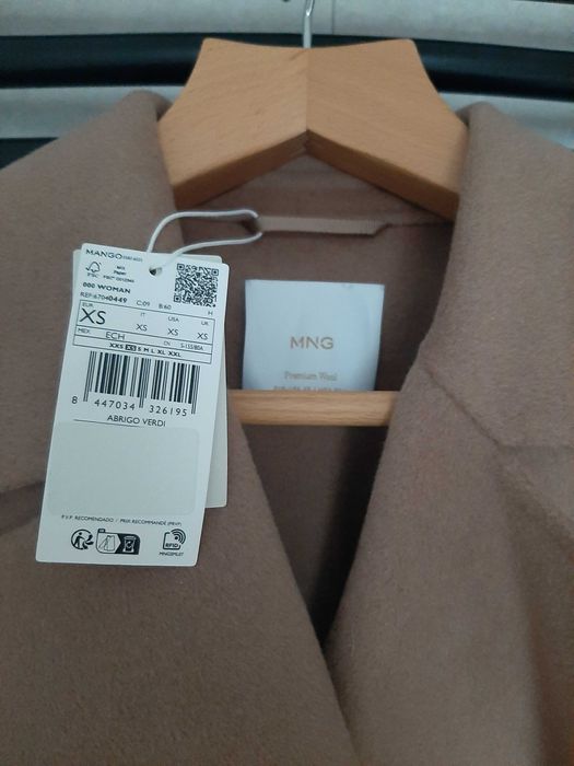 Welniany płaszcz MANGO rozm. XS