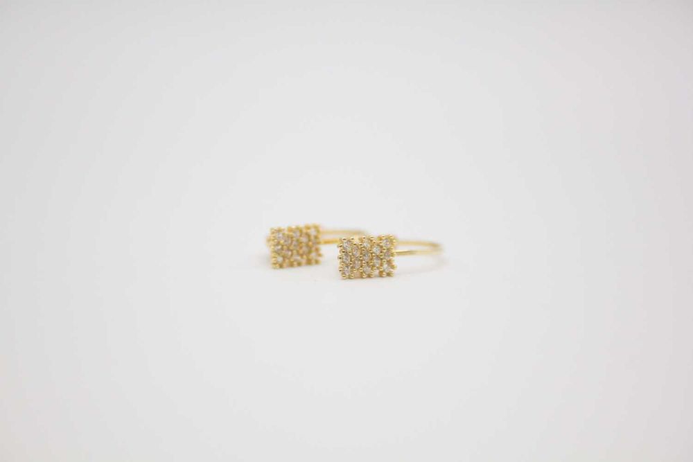 Piękne Nowe Złote Kolczyki P.585 W. 1,32G Nr.347 Rodła