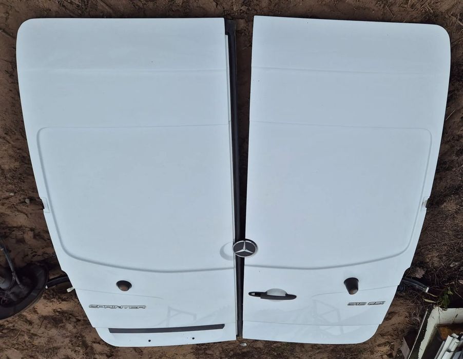 Drzwi Tył Tylne PRAWE LEWE Wysokie Białe Mercedes Sprinter 906 Volkswagen Crafter