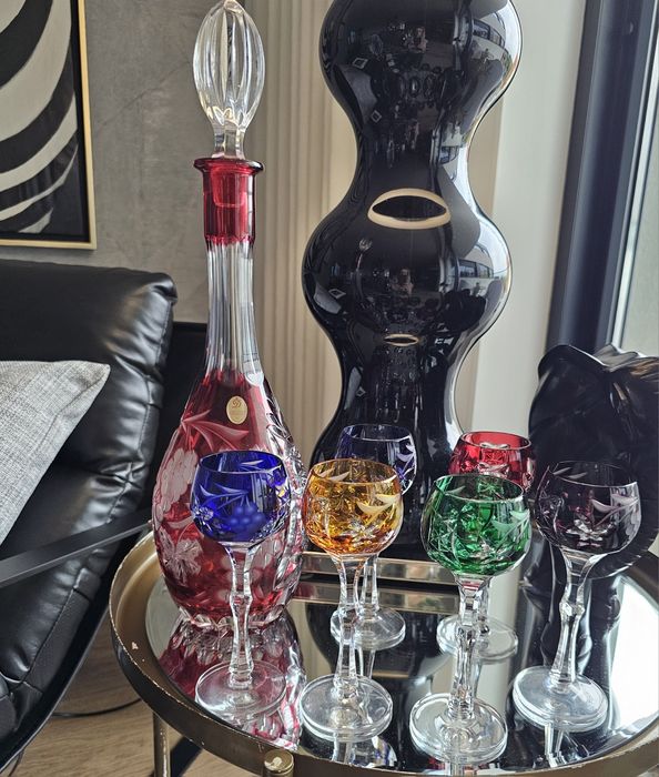 6 copos vintage -  Cristal 24%Pbo