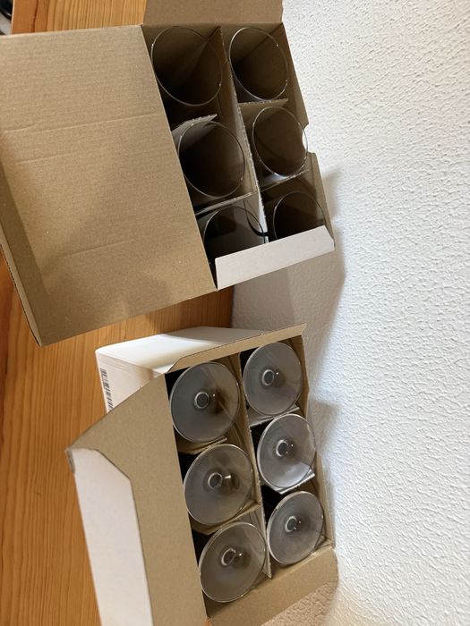 12 x copos de champanhe IKEA SVALKA, vidro transparente, 21 cl