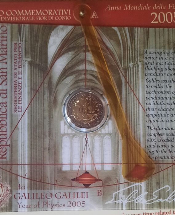 Moeda São Marino 2005 - Galileu