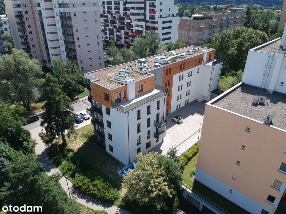 Jasne funkcjonalne 2pokojowe mieszkanie z ogródkiem w kameralnym bloku