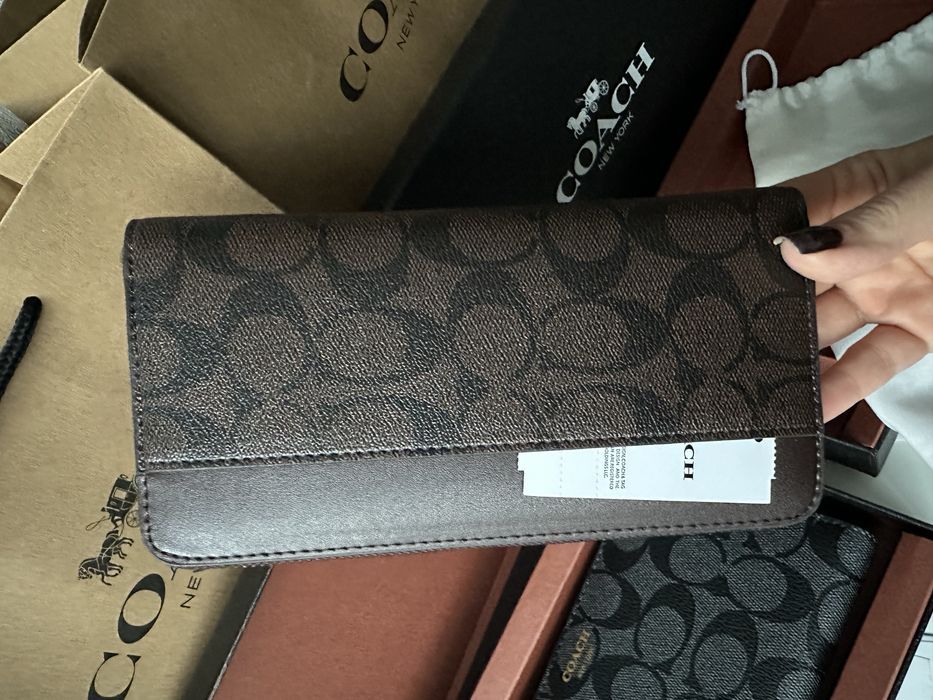 Мужской кожаный кошелек соасh