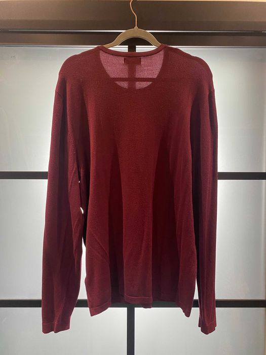 Sweter męski Zara Basic bordowy XL