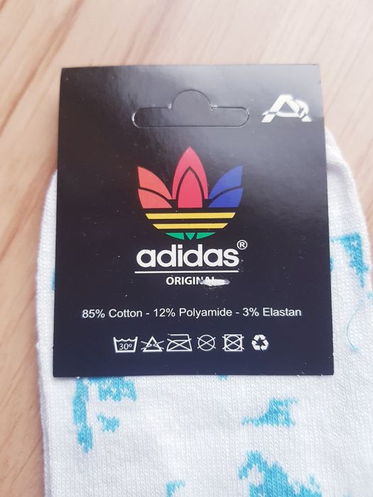 Nowe bawełniane skarpety damskie marki Adidas Original rozmiar 36/41.