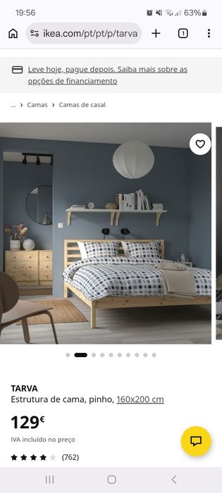 Cama + colchão como novo