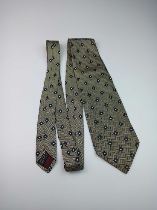 Pal Zileri brązowy jedwabny krawat maj58