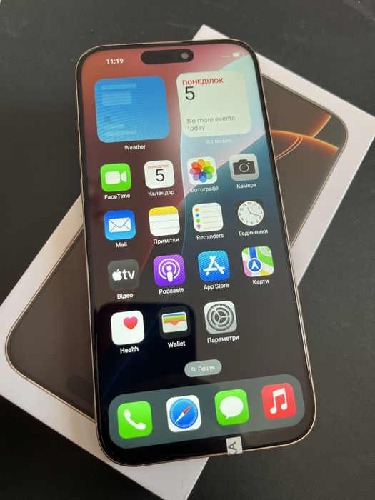 Мобільний телефон iPhone 16 Pro max 512Gb Андроїд.