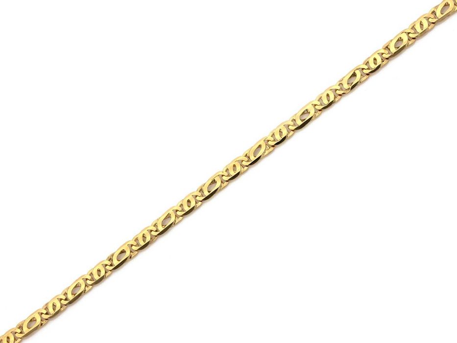 Złota bransoletka 585 męska pełna 19 cm NOWA