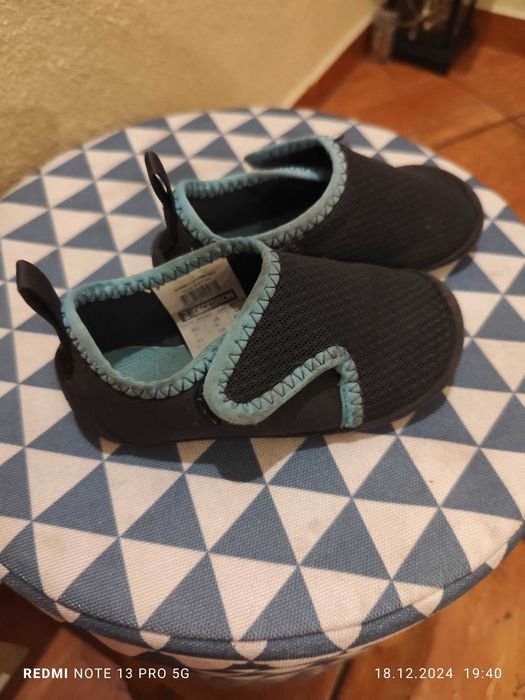 buty dla dzieci Domyos, rozmiar 24 czarno-niebieskie