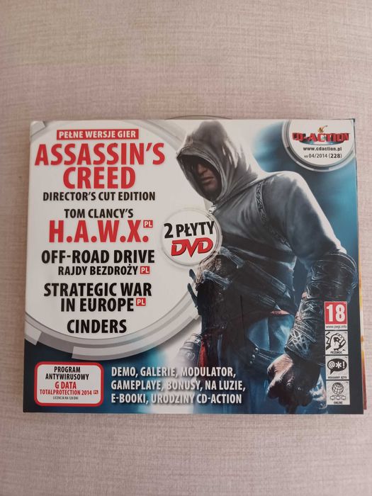 PC DVD-ROM Assasins Creed ,H.A.W.X, PL-2 płyty