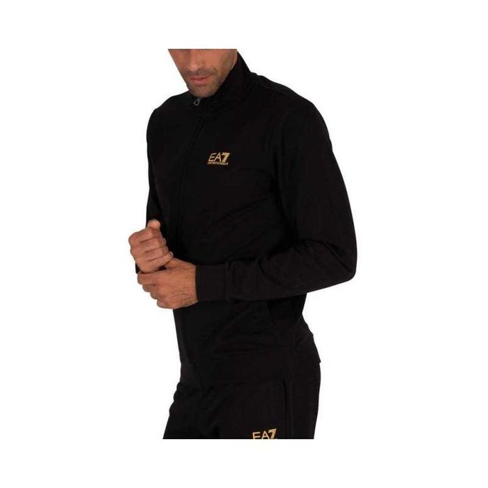 EMPORIO ARMANI EA7 stylowy męski dres oryginalny black/gold